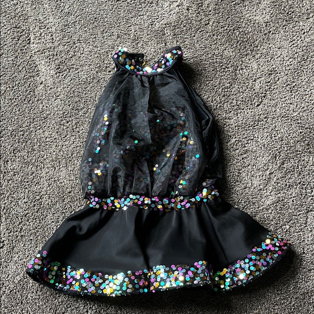 Weissman Black and Sequin Kids Dance Costume